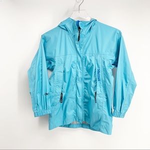 Marmot Girls Windbreaker Jacket turquoise Size Medium